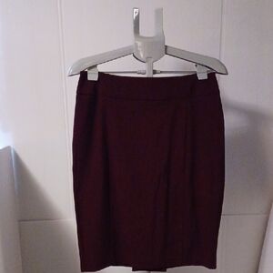 New York & Company Deep Red Pencil Skirt